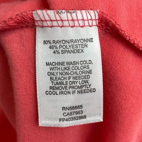 Free Press coral varsity striped v-neck long sleeve lightweight hoodie small - Picture 10 of 12